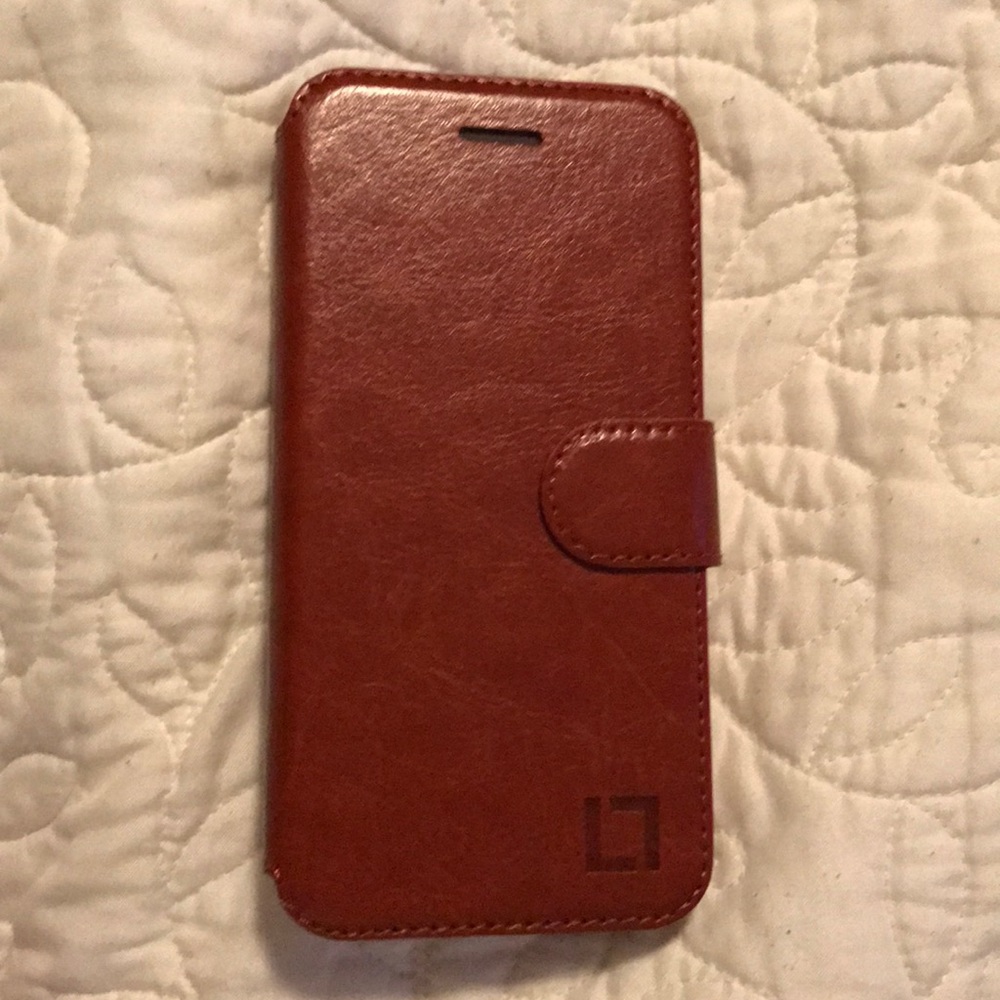 iPhone 7 leather wallet case